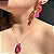 Conjunto Gota Bicolor Laranja e Pink Fusion Banhado a Ouro - Imagem 8