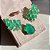 Conjunto Ear Cuff e Anel Esmeralda Fusion Banhado a Ouro - Imagem 5