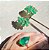 Conjunto Ear Cuff e Anel Esmeralda Fusion Banhado a Ouro - Imagem 3