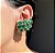 Conjunto Ear Cuff e Anel Esmeralda Fusion Banhado a Ouro - Imagem 4