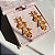 Brinco Leaf Luxo Laranja Banhado a Ouro - Imagem 1