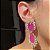 Brinco Luxo Pink Fusion Banhado a Ouro - Imagem 2