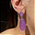Brinco Gota Ultraviolet Fusion Banhado a Ouro - Imagem 4