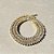 Colar Riviera 3 Garras Trama Rigida 3mm Cristal Banhado a Ouro - 40cm - Imagem 1
