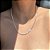 Colar Riviera 3 Garras Trama Rigida 3mm Cristal Banhado a Ouro - 45cm - Imagem 4