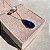 Colar Gota Safira Azul Banhado a Ouro - Imagem 3