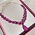 Colar Luxo Riviera Pink Banhado a Ouro - Imagem 5