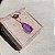 Colar Gota Borda Cravejada Ultraviolet Fusion Banhado a Ouro - Imagem 1