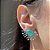 Brinco Ear Cuff Gota Turmalina Fusion Banhado a Ródio Branco - Imagem 2