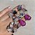 Conjunto Flower Ametista e Ultraviolet Fusion Banhado a Ouro - ARO 19 - Imagem 5