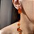 Conjunto Luxo Gota Laranja Banhado a Ouro - Imagem 5