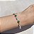 Pulseira Geométrica Esmeralda Fusion Banhado a Ródio Branco - Imagem 3