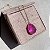 Colar Gota Tam G Pink Fusion Banhado a Ouro - Imagem 1