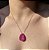 Colar Gota Tam G Pink Fusion Banhado a Ouro - Imagem 2