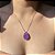 Colar Gota Tam G Ultraviolet Fusion Banhado a Ródio Branco - Imagem 3
