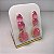Brinco Gotas Light Pink Banhado a Ouro - Imagem 4