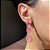 Brinco Gotas Light Pink Banhado a Ouro - Imagem 3