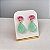 Brinco Luxo Bicolor Light Pink e Greenery Fusion Banhado a Ouro - Imagem 2