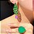 Conjunto Luxo Bicolor Esmeralda e Ultraviolet Fusion Banhado a Ouro - Imagem 1