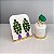 Conjunto Luxo Bicolor Esmeralda e Ultraviolet Fusion Banhado a Ouro - Imagem 2