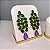 Conjunto Luxo Bicolor Esmeralda e Ultraviolet Fusion Banhado a Ouro - Imagem 5