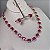 Conjunto Organic Luxo Safira Rosa Banhado a Ouro - Imagem 2