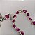 Conjunto Organic Luxo Safira Rosa Banhado a Ouro - Imagem 4