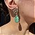 Brinco Flowers Gota Turmalina Fusion Banhado a Ouro - Imagem 1