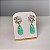 Brinco Flowers Gota Turmalina Fusion Banhado a Ouro - Imagem 2