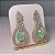 Brinco Luxo Gota Vazada Greenery Fusion Banhado a Ouro - Imagem 4