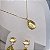 Conjunto Gota Yellow Banhado a Ouro - Imagem 4