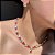 Conjunto Luxo Gravata Rubi Banhado a Ouro - Imagem 1