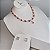 Conjunto Luxo Gravata Rubi Banhado a Ouro - Imagem 2