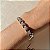 Pulseira Square Cravejada Banhado a Ródio Branco - Imagem 1