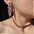 Conjunto Luxo Choker Rubi Banhado a Ródio Branco - Imagem 1