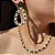 Conjunto Luxo Flowers Esmeralda Banhado a Ouro - Imagem 1
