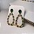 Conjunto Luxo Flowers Esmeralda Banhado a Ouro - Imagem 3