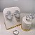Conjunto Luxo 2 em 1 Flower Cristal Banhado a Ródio Branco - Aro Regulável - Imagem 2
