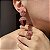 Conjunto Luxo Gota Rubi Banhado a Ouro - Aro 19 - Imagem 1