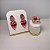 Conjunto Luxo Gota Rubi Banhado a Ouro - Aro 19 - Imagem 2