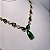 Colar Luxo Gotas Verde Esmeralda Banhado a Ouro - Imagem 4