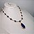 Conjunto Luxo Gota Safira Azul Banhado a Ouro - Imagem 5