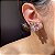Brinco Ear Cuff Gotas Colors Banhado a Ouro - Imagem 1