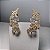 Brinco Ear Cuff Cristal Flowers Banhado a Ouro - Imagem 2