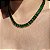 Colar Choker Riviera Retangular Verde Esmeralda Banhado a Ouro - Imagem 1