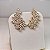 Brinco Ear Cuff Leaf Cristal Banhado a Ouro - Imagem 2