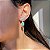 Brinco Ear Cuff Shine Gota Turmalina Fusion Banhado a Ródio Branco - Imagem 3