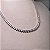 Colar Riviera 3 Garras Trama Rígida 3mm Cristal Banhado a Ródio Branco - 45cm - Imagem 2