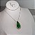 Colar Gota Verde Esmeralda Banhado a Ouro - Imagem 4