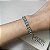 Pulseira Riviera Navetes Azul Banhado a Ouro - Imagem 1